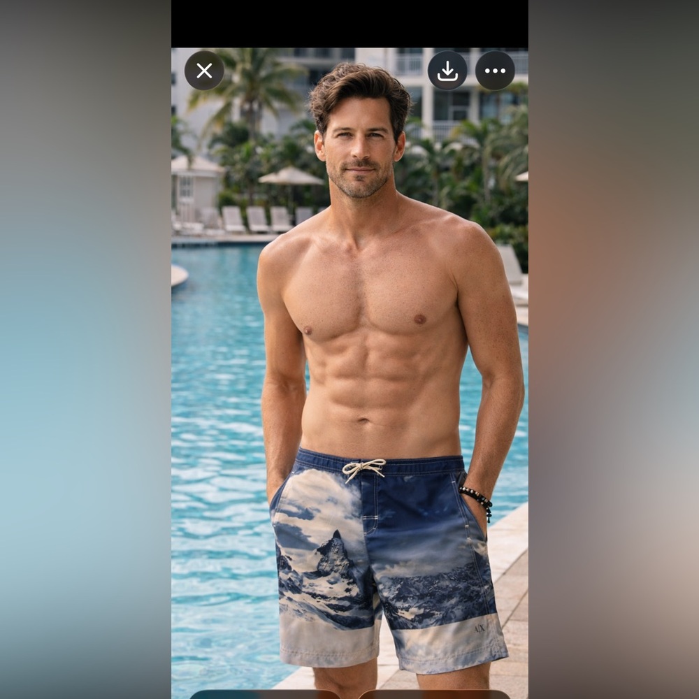 Armani Exchange Men’s bathing suit. New with tags.